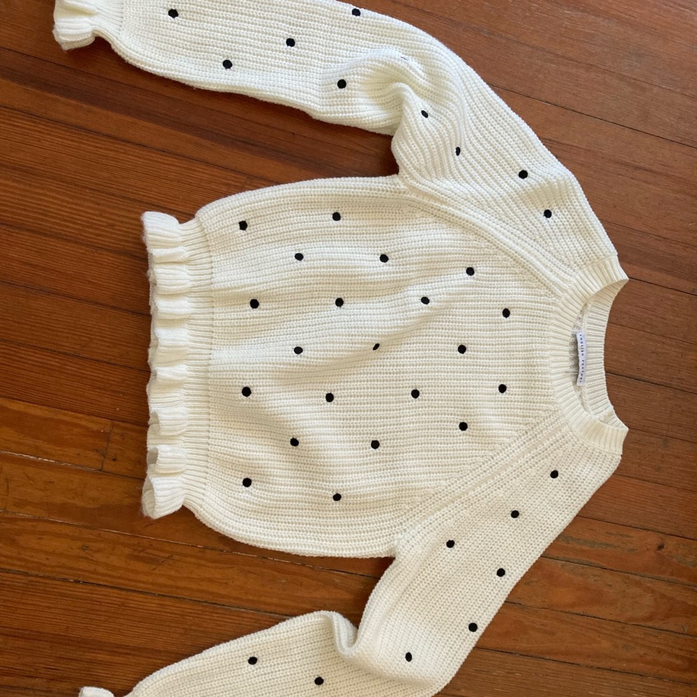 English factory polka dot sweater